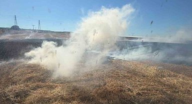 Bandırma'da çıkan anız yangını söndürüldü