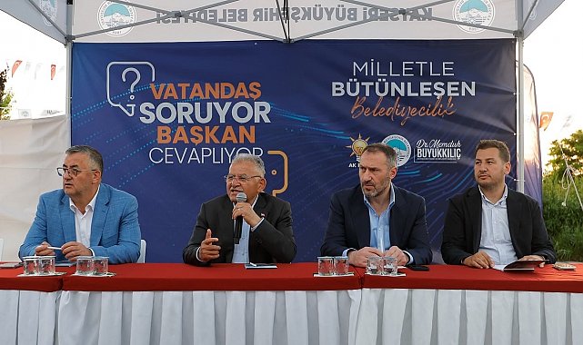 Başkan Büyükkılıç'tan halkla akşam buluşması