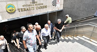 Başkan Büyükkılıç'tan Yeraltı Çarşısı'na ziyaret
