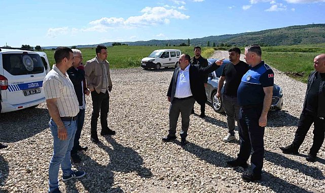 Başkan Hamamcı, TOKİ bağlantı yolu ve İsmetpaşa Mahallesi'nde inceleme yaptı