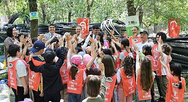 Başkan Kahveci, TEMA Vakfı Uygulama Bahçesi'nde öğrencilerle buluştu