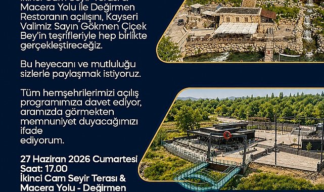 Başkan Metin'den açılışa davet