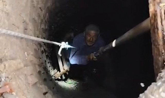 Batman'da su kuyusuna düşen vatandaş kurtarıldı