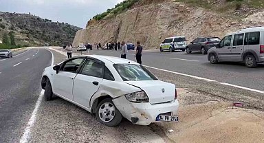 Besni'de otomobiller çarpıştı: 2 yaralı