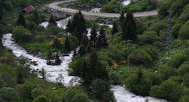 Beyaz örtü kalktı, Rize yaylaları yeşile büründü