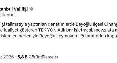 Beyoğlu'nda bir bar işletmesi mühürlendi