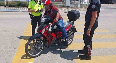 Bilecik'te 310 motosiklet sürücüsü kontrol edildi