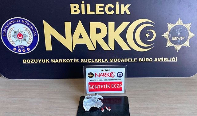 Bilecik'te 'Lyrica' adı verilen uyuşturucu madde ele geçirildi