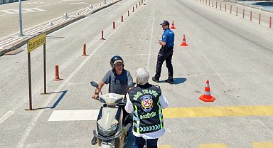 Bilecik'te drone destekli trafik denetimi