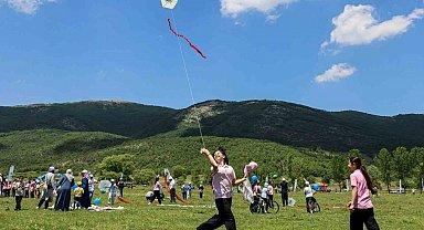 Bilecik'te gökyüzü uçurtmalarla renklendi