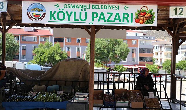 Bilecik'te köylü pazarı hizmete açıldı