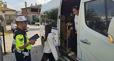 Bilecik'te okul servis araçları denetlendi