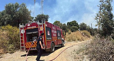 Bodrum'da çıkan yangın büyümeden söndürüldü