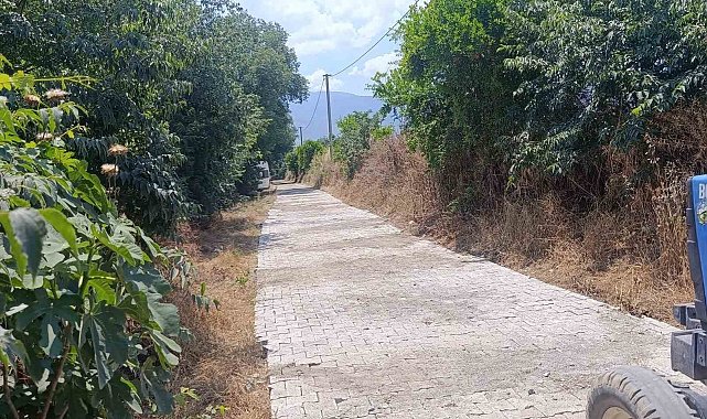 Bozdoğan Belediyesi'nden, Yazıkent'te parke taşı çalışması