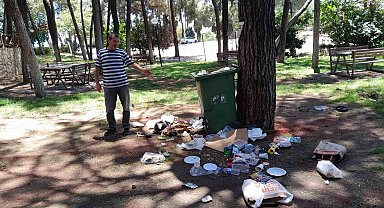 Bu park bir gecede bu hale geldi