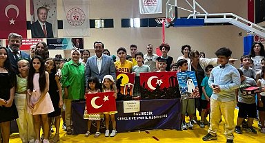 Burhaniye'de Yaz Spor Okulları törenle açıldı