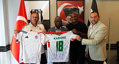 Burkina Faso Büyükelçisi Vinta Some ile Spor Büyükelçisi Charles Kabore'den Beşiktaş'a ziyaret