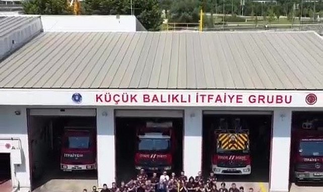 Bursa itfaiyesi'nden milli takımımıza anlamlı destek