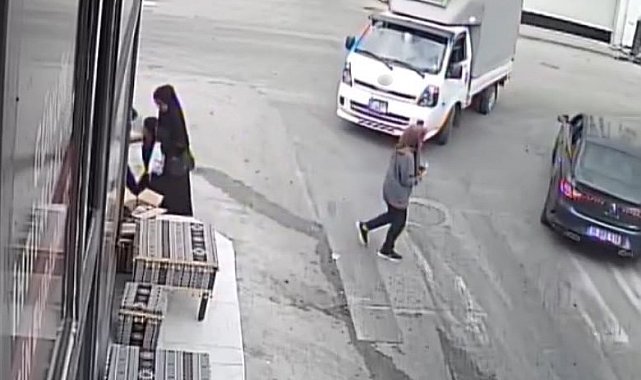 Bursa'da korku dolu anlar kamerada