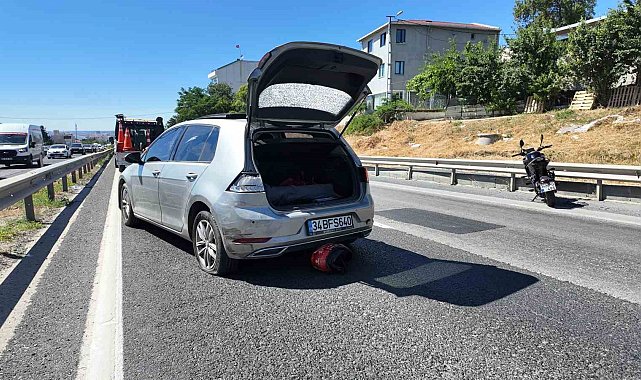 Büyükçekmece'de otomobile arkadan çarpan genç motosiklet sürücüsü hayatını kaybetti