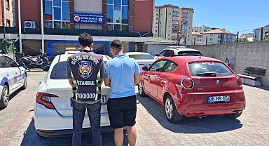 Büyükçekmece'de trafik kavgası kamerada