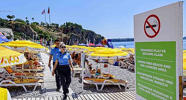 Büyükşehir zabıtasından 'Dumansız plaj' uygulaması denetimi