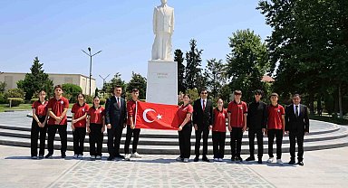 Çameli heyeti, Kardeş Şehir protokolü kapsamında Azerbaycan'da temaslarda bulundu