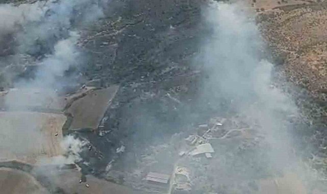 Çanakkale'de bozuk orman sahasında çıkan yangın kontrol altına alındı