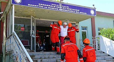 Çanakkale'de fırtına, dolu ve hortum tatbikatı gerçekleştirildi