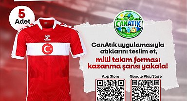 Canik'te atık getirene milli takım forması