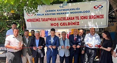 Çermik'te kadınların el emeği sergisi açıldı