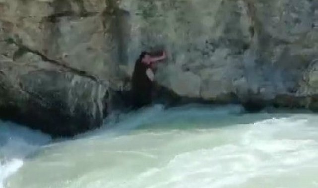 Ceyhan Nehri'nde boğulan vatandaşın son görüntüsü ortaya çıktı