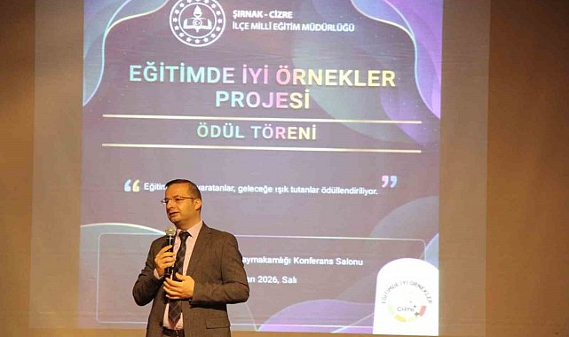 Cizre'de Eğitimde İyi Örnekler Projesi ödül töreni