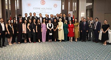 Cizre'de tayini çıkan hakim ve savcılar onuruna veda gecesi düzenlendi