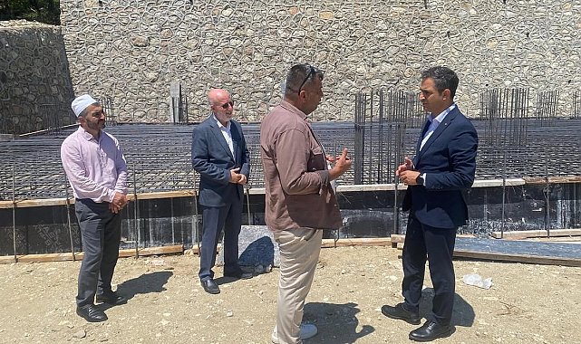 Çökek Mahallesi'nde cami inşaatı devam ediyor
