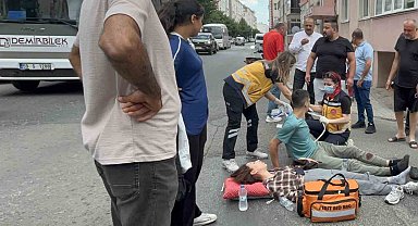 Çorlu'da ATV ile motosikletin çarpıştığı kazada 2 kişi yaralandı