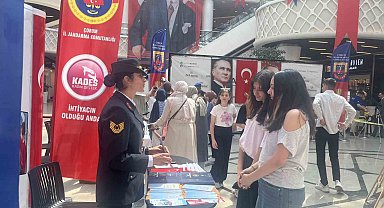 Çorum'da Jandarma stantlarına vatandaşlardan büyük ilgi