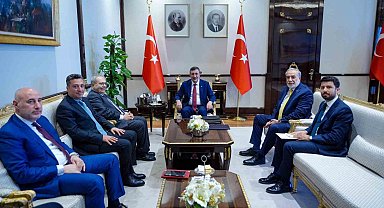Cumhurbaşkanı Yardımcısı Yılmaz, Lübnan Başbakan Yardımcısı Mitri ile görüştü
