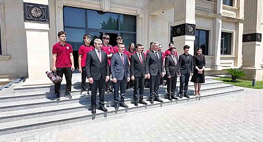 Denizli heyetine Azerbaycan'da sıcak karşılama