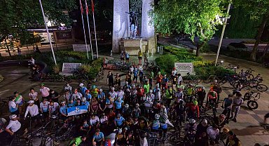 Denizli'de 400 bisikletli birlikte pedal çevirdi