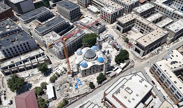 Depremde yıkılan Malatya'nın simgesi Yeni Cami'de restorasyonda sona yaklaşıldı