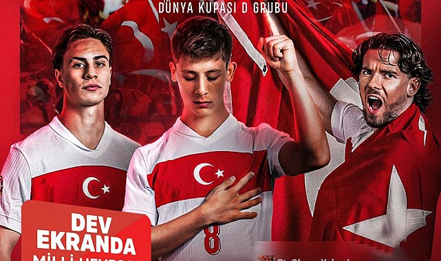 Dev ekranda milli maç heyecanı