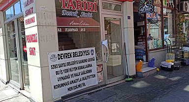 Devrek'te kurallar uymayan işyeri mühürlendi