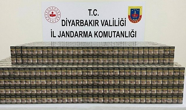 Diyarbakır'da 14 bin 988 paket kaçak sigara ele geçirildi