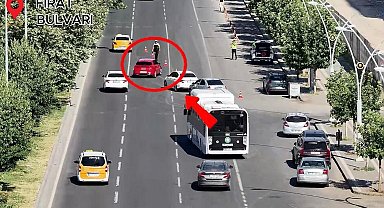 Diyarbakır'da yayalara yol vermeyen araçlara denetim