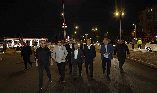DSİ-Yeni Sanayi Katlı Kavşağı'nda gece yarısı mesaisi
