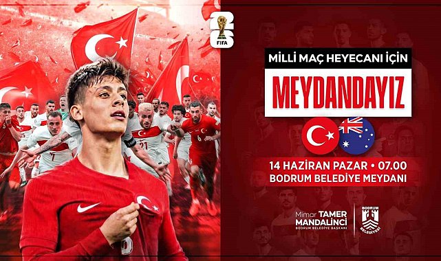 Dünya Kupası heyecanı Bodrum Belediye Meydanı'nda yaşanacak