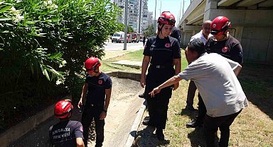 Düştü diye ihbar ettiği babası bile düşmediğine ikna edemedi