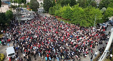 Düzce'de milli maç heyecanı