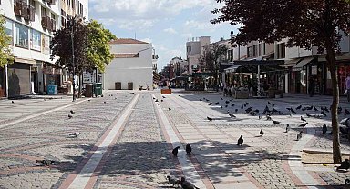 Edirne sıcaktan kavruldu: Cadde ve sokaklar boş kaldı